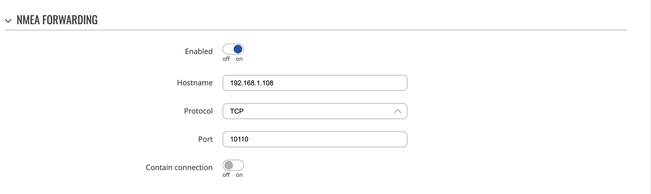 Configuring the RUTX50 to end NMEA data to the raspberry pi